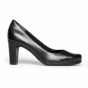 Rockport Leah Total Motion Leather Comfort Classic Pumps in Black